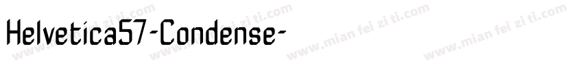 Helvetica57-Condense字体转换