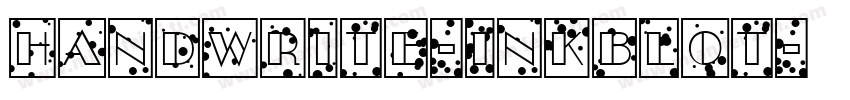 Handwrite-Inkblot字体转换