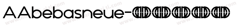 AAbebasneue字体转换