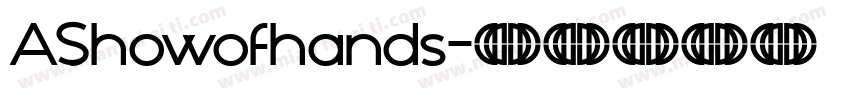 AShowofhands字体转换