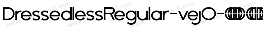 DressedlessRegular-vejO字体转换