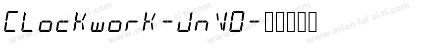 Clockwork-jnVO字体转换