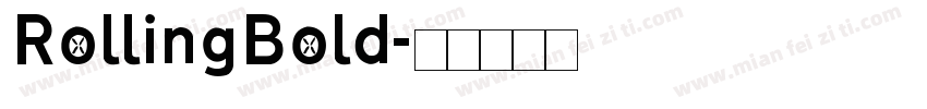 RollingBold字体转换