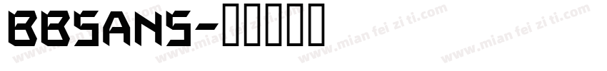 BBSans字体转换