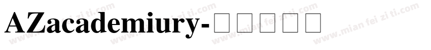 AZacademiury字体转换