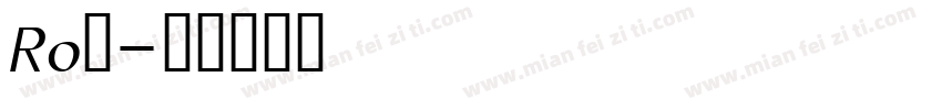 Ro篠字体转换