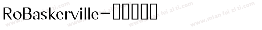 RoBaskerville字体转换
