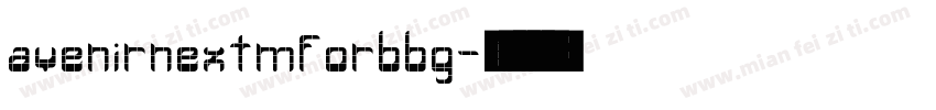 avenirnextmforbbg字体转换