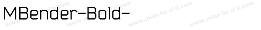 MBender-Bold字体转换