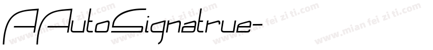 AAutoSignatrue字体转换