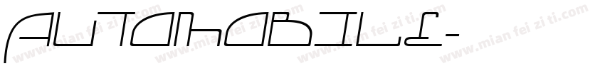 AUTOMOBILE字体转换