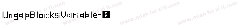 UngapBlocksVariable字体转换