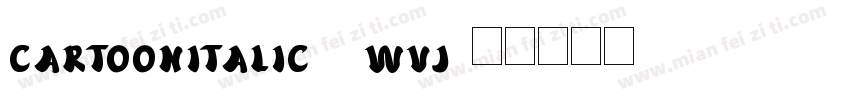 CartoonItalic-8WVJ字体转换