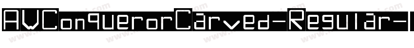 AWConquerorCarved-Regular字体转换