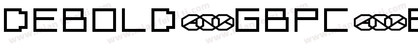 DeBold-GBpc-EUC-H字体转换