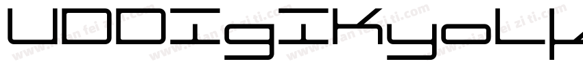 UDDigiKyolkashoNP字体转换