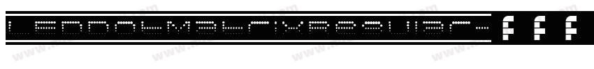 LEDDotMatrixRegular字体转换