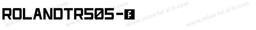 RolandTR505字体转换