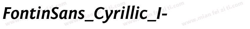 FontinSans_Cyrillic_I字体转换
