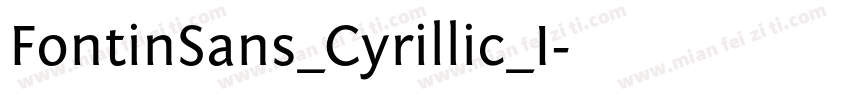 FontinSans_Cyrillic_I字体转换