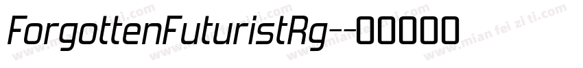 ForgottenFuturistRg-字体转换