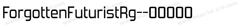 ForgottenFuturistRg-字体转换