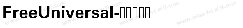 FreeUniversal字体转换