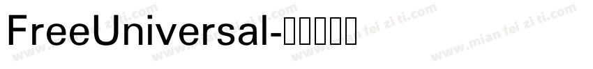 FreeUniversal字体转换