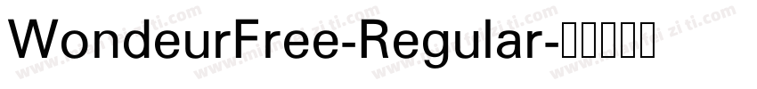 WondeurFree-Regular字体转换