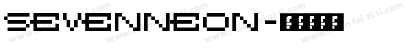 SEVENNEON字体转换