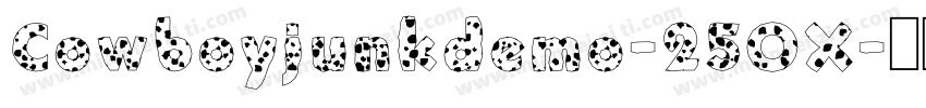 Cowboyjunkdemo-25OX字体转换