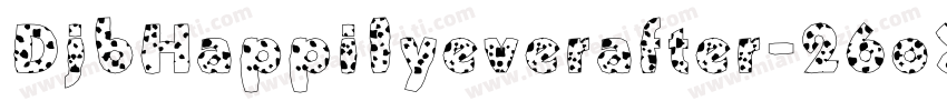 DjbHappilyeverafter-26oX字体转换