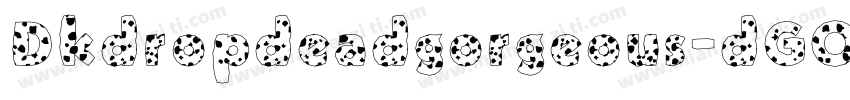 Dkdropdeadgorgeous-dGOx字体转换