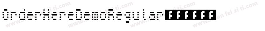 OrderHereDemoRegular字体转换