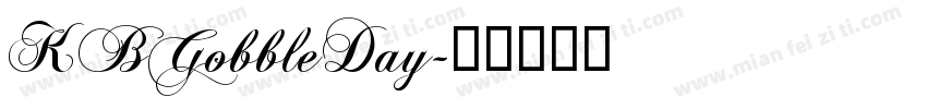 KBGobbleDay字体转换