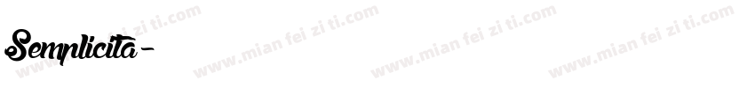 Semplicità字体转换
