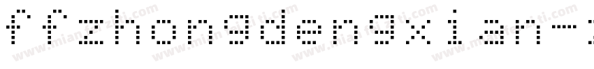ffzhongdengxian-zo7s字体转换