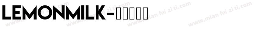 LemonMilk字体转换