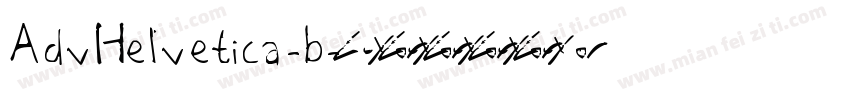 AdvHelvetica-b字体转换