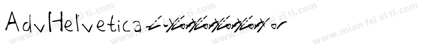 AdvHelvetica字体转换