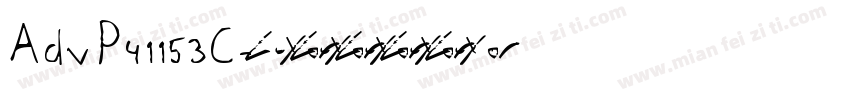 AdvP41153C字体转换
