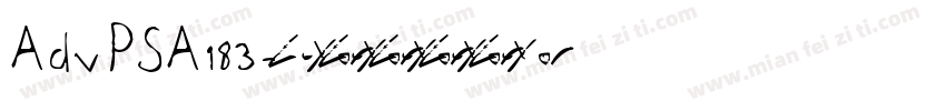 AdvPSA183字体转换