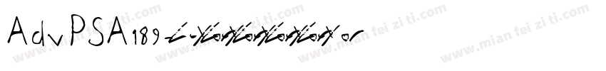 AdvPSA189字体转换