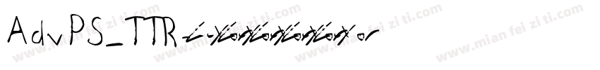 AdvPS_TTR字体转换