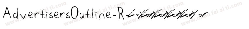 AdvertisersOutline-R字体转换