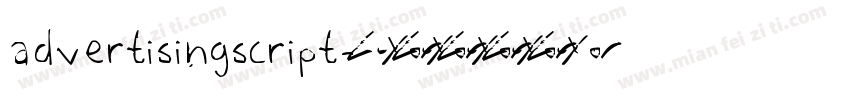 advertisingscript字体转换