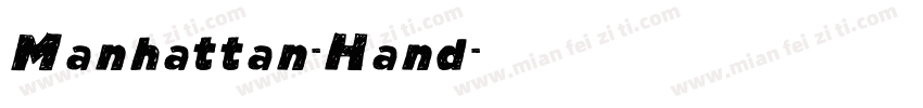Manhattan-Hand字体转换