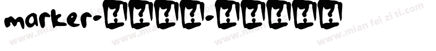 marker-黑体西方字体转换