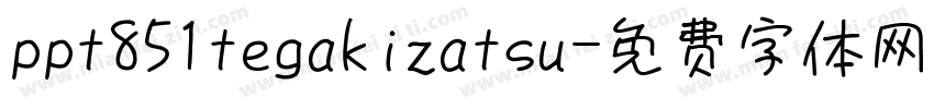 ppt851tegakizatsu字体转换