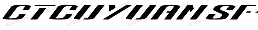 CTCuYuanSF字体转换
